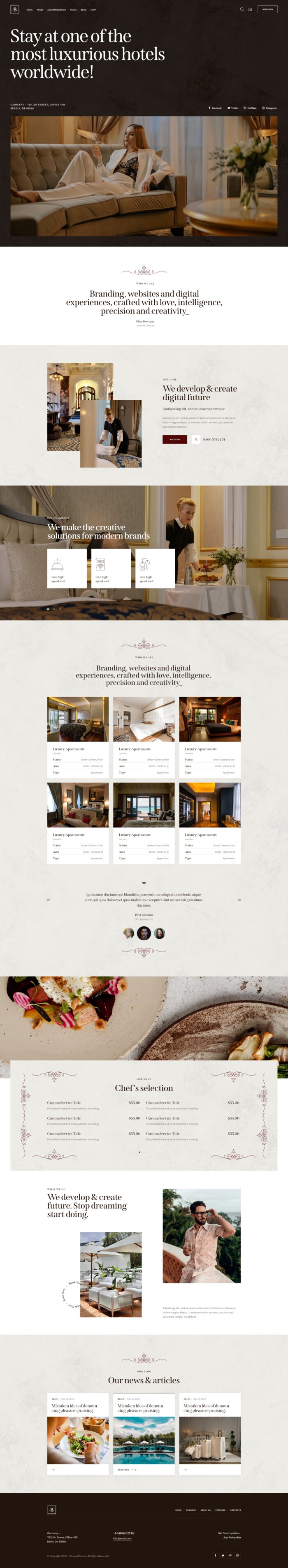 Belicia - Luxury Resort & Hotel WordPress Theme