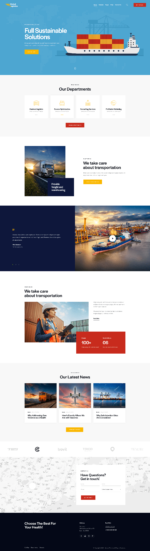 Global Logistics Transportation & Warehousing WordPress Theme