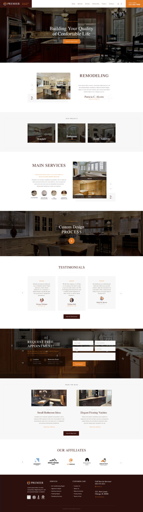 Hampton | Home Design and Renovation WordPress Theme