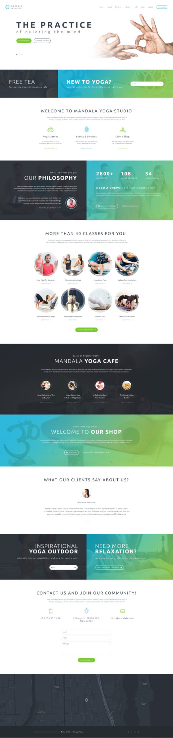 Mandala | Yoga Studio and Wellness Center WordPress Theme