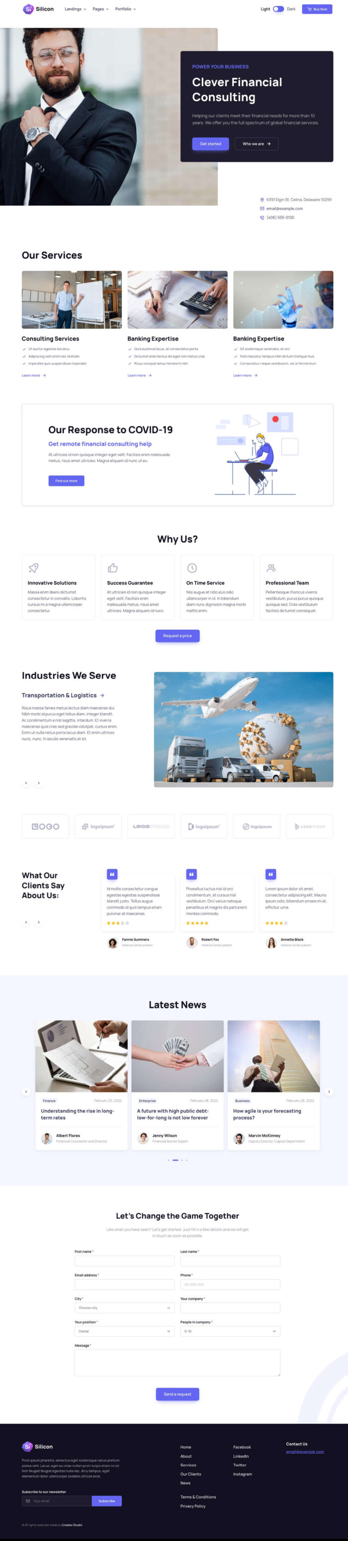 Silicon - Multipurpose Technology WordPress Theme