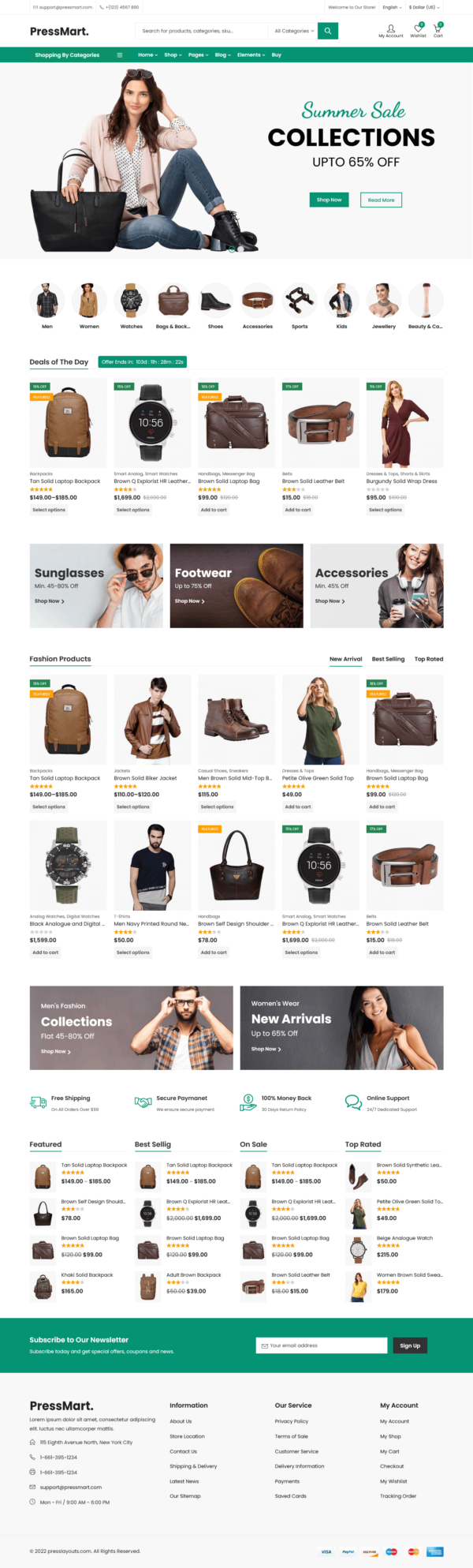 PressMart - Modern Elementor WooCommerce WordPress Theme