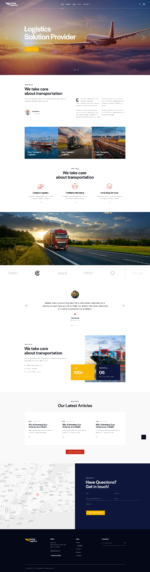 Global Logistics Transportation & Warehousing WordPress Theme