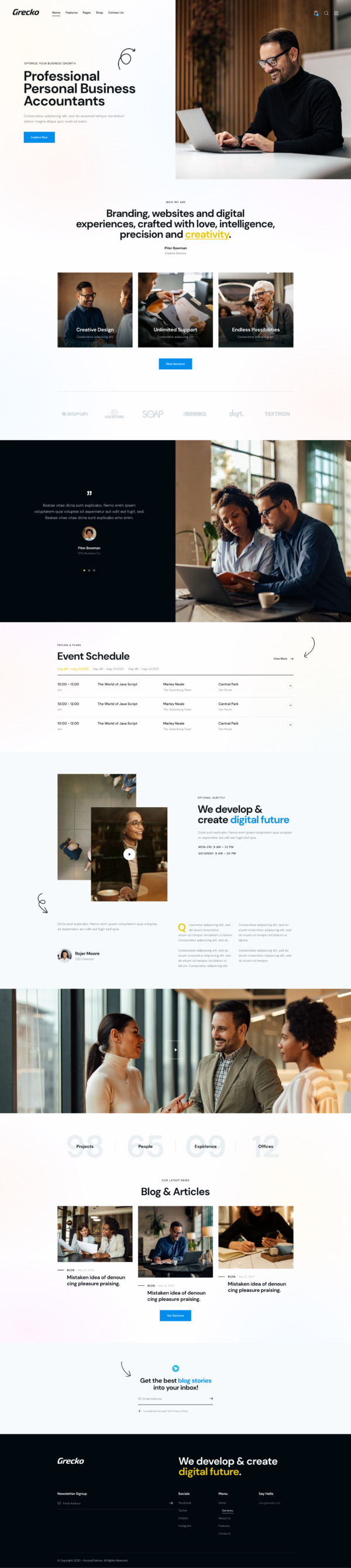 Grecko | Multipurpose Business WordPress Theme with Clean Design