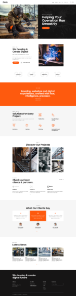 Planty - Industrial Fabric & Factory WordPress Theme