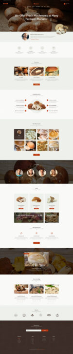 Umberto - Mushroom Farm & Organic Products Store WordPress Theme