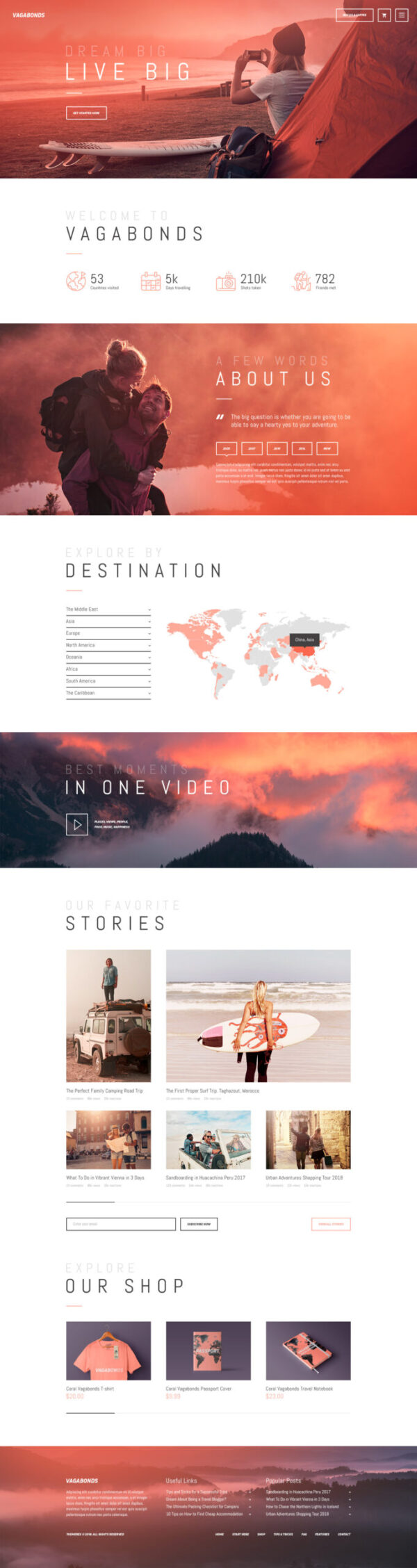 Vagabonds | Personal Travel & Lifestyle Blog WordPress Theme