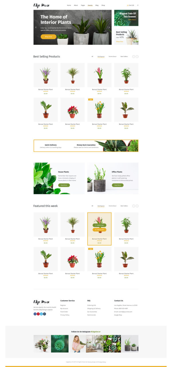 Edge Decor | Gardening & Landscaping Modern WordPress Theme