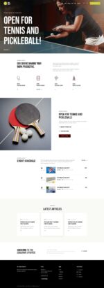 Racquet - Tennis, Badminton & Squash WordPress Theme