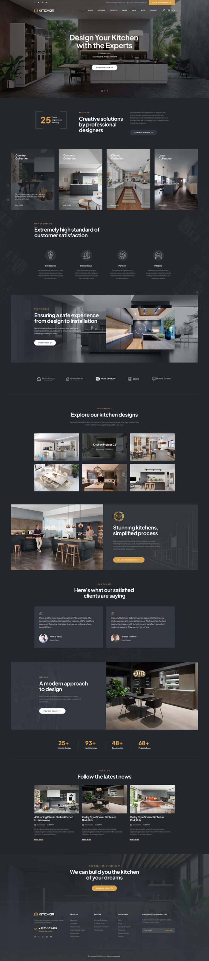 Kitchor - Interior Design WordPress Theme