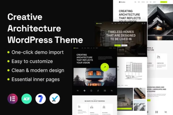 Arcatec - Architecture & Interior WordPress Theme