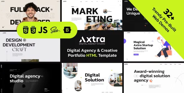 Axtra - Digital Agency Portfolio Template