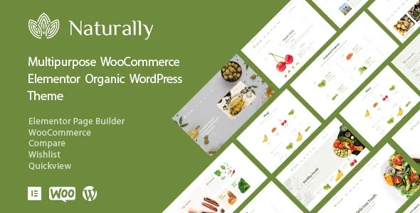 Naturally - Organic Product Shop Elementor WooCommerce Theme