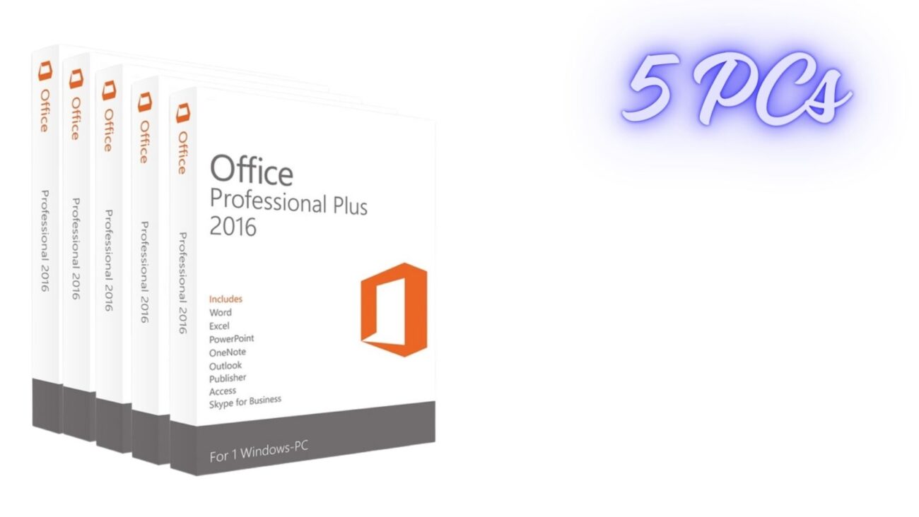 Office 2016 Professional Plus Activation Key - 5 PCs