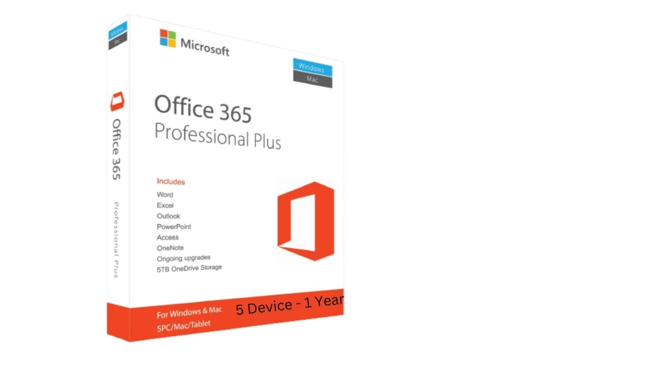 Office 365 Professional Plus Account - 5 Devices - 1 Year