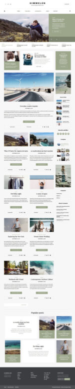 Himmelen - Personal Minimal WordPress Blog Theme