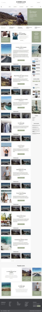 Himmelen - Personal Minimal WordPress Blog Theme