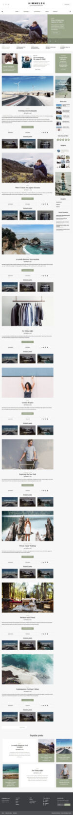 Himmelen - Personal Minimal WordPress Blog Theme