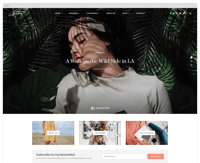 Sitka - Modern WordPress Blog Theme