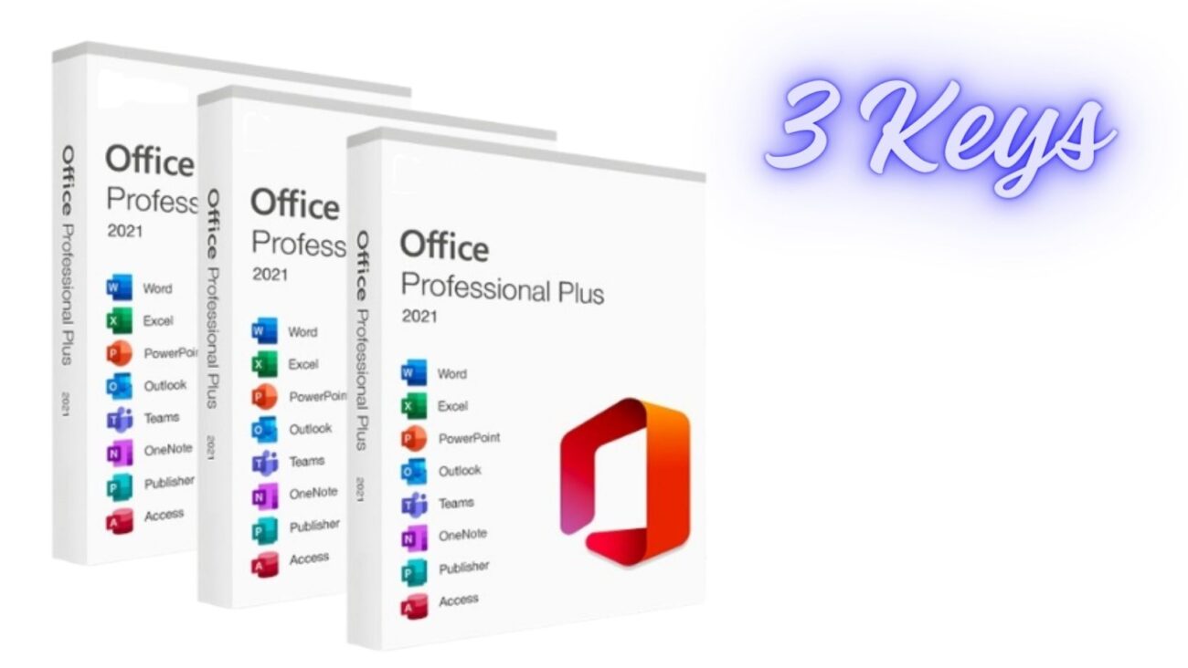 Office 2021 Professional Plus 3 Keys Pack
