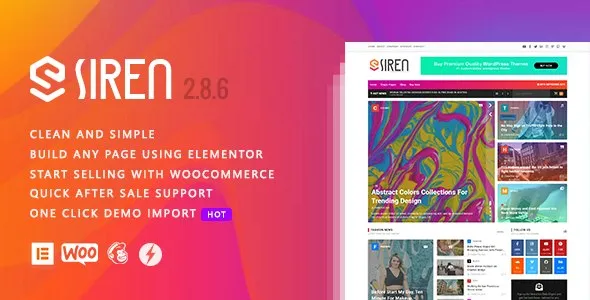 Siren - News Magazine Elementor WordPress Theme