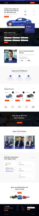 Carenta - Car Rental Business Elementor Template Kits