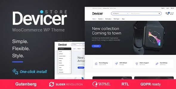 Devicer - Electronics, Mobile & Tech Store WordPress Theme