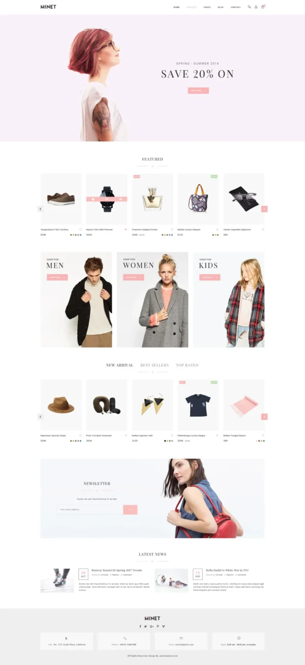 Minet - Minimalist eCommerce WordPress Theme