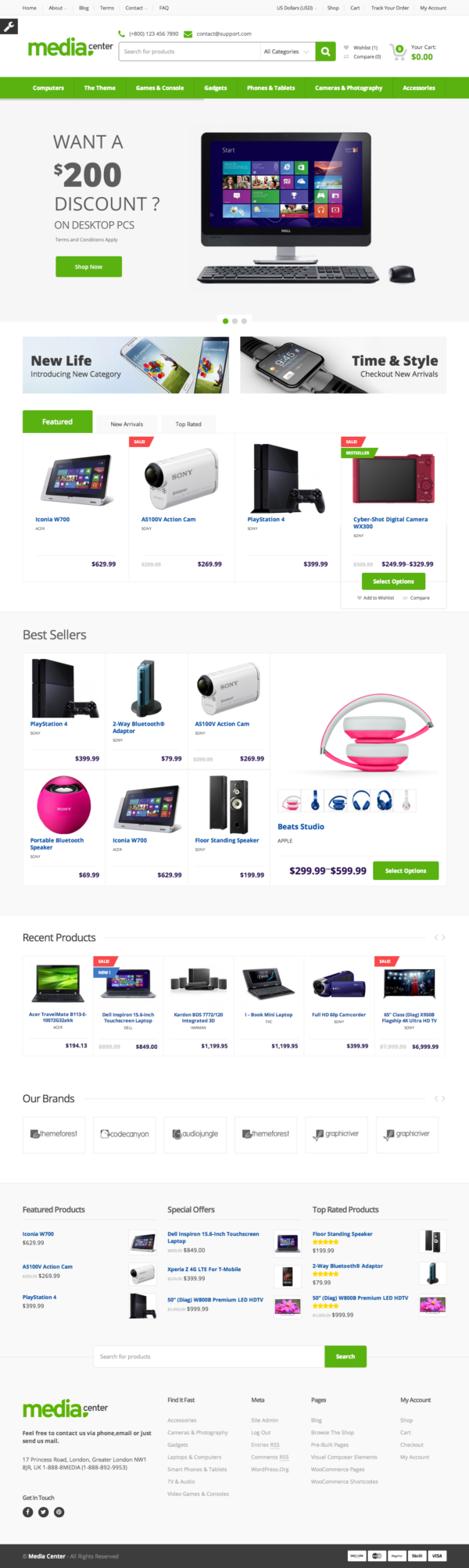 MediaCenter - Electronics Store WooCommerce Theme