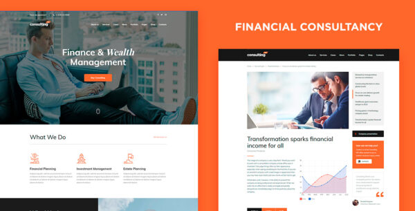 Consulting - Business, Finance WordPress Theme