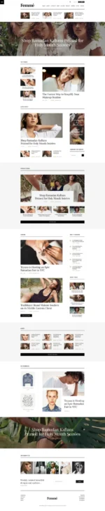 Femme - An Online Magazine & Fashion Blog WordPress Theme + RTL