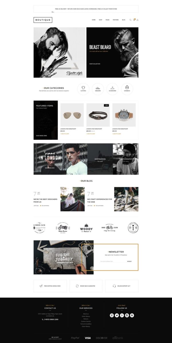 Boutique - Kute Fashion WooCommerce Theme ( RTL Supported )