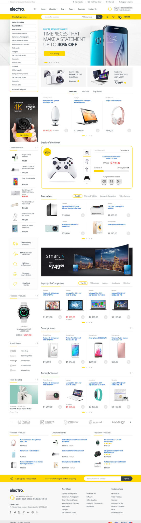 Electro Electronics Store WooCommerce Theme