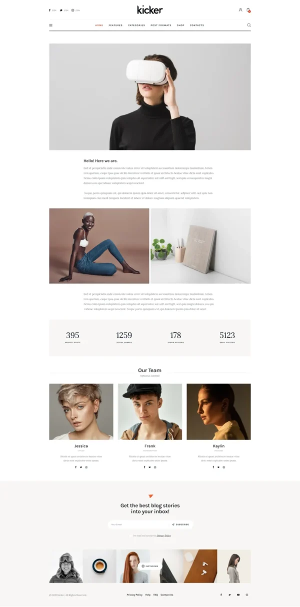 Kicker - Multipurpose Blog Magazine WordPress Theme + Gutenberg