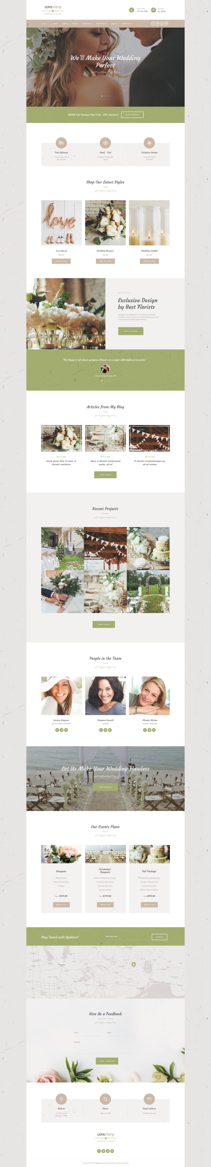 Love Story | A Beautiful Wedding and Event Planner WordPress Theme