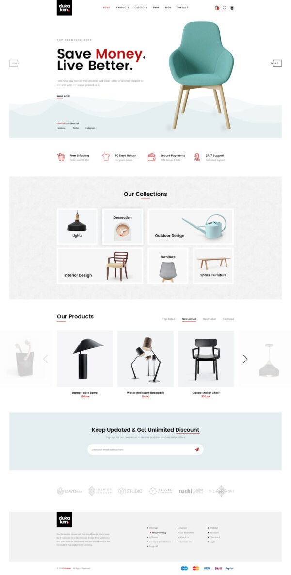 Dukaken | Wonderful WooCommerce PSD Template