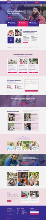 Giving - Charity & Donation Elementor Template Kit