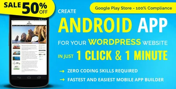 Wapppress builds Android Mobile App for any WordPress website