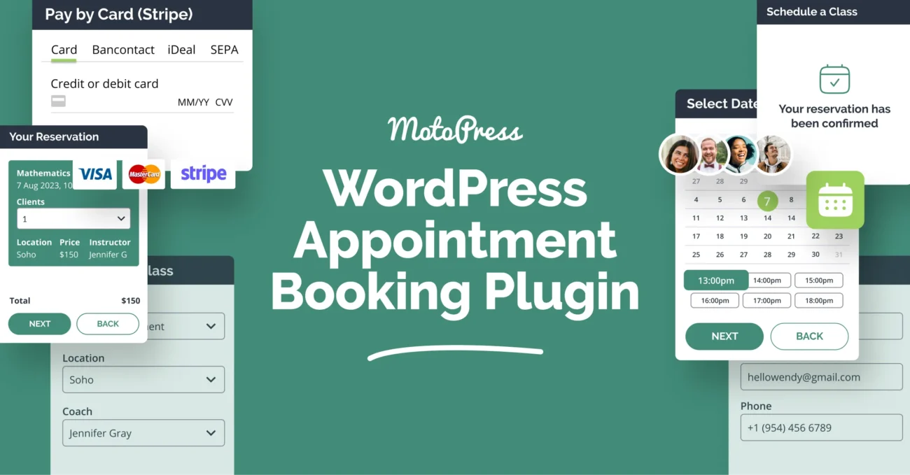 WordPress Appointment Booking & Scheduling Plugin - MotoPress