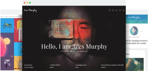 Ares Murphy - Premium Joomla Template for Portfolio, Blog and Resume Sites - JoomShaper