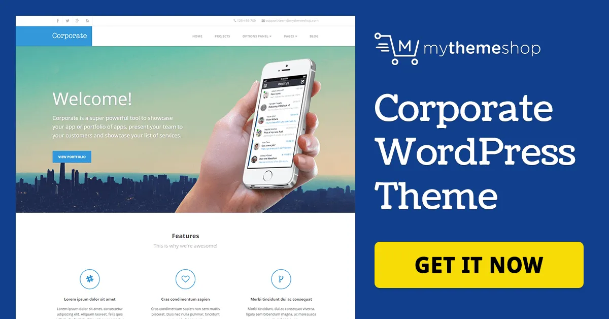 Corporate WordPress Theme - MyThemeShop