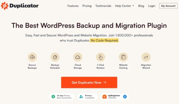 Duplicator Pro: WordPress Backup and Migration Plugin