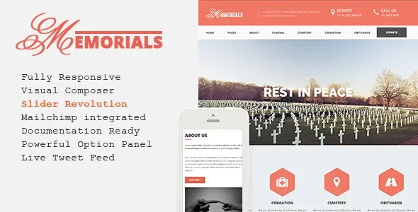 Memorials – Responsive Funeral WordPress Theme