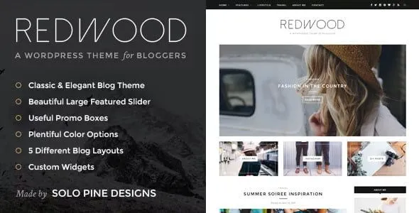 Redwood - A Responsive WordPress Blog Theme | Personal