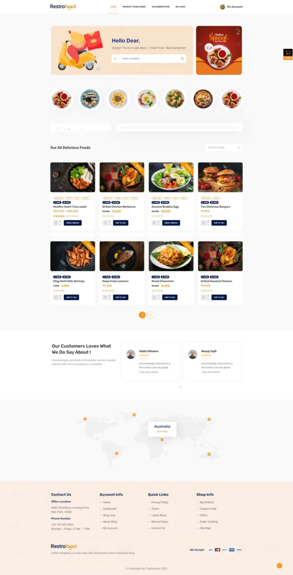 RestroFood | Online Food Ordering & Delivery WordPress Plugin