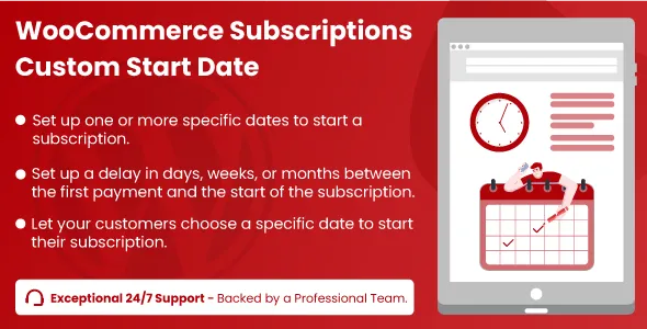 WooCommerce Subscriptions Custom Start Date