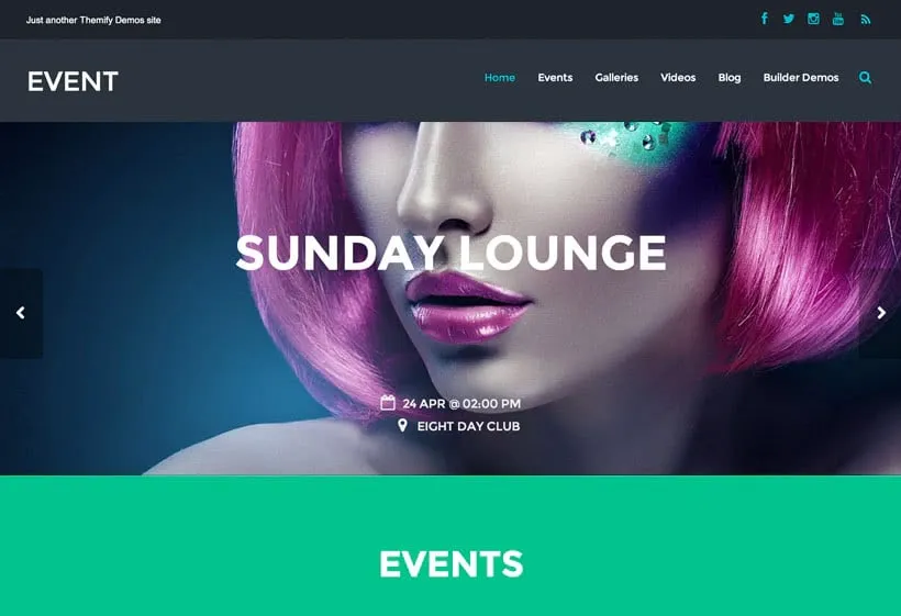 Event - Responsive Theme For Bands, Nightclubs, Restaurants, Bars - Themify