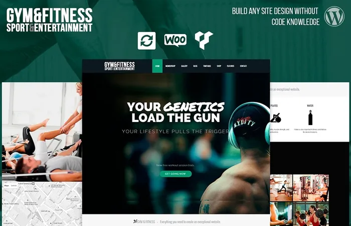 Gym WordPress Theme Health, Nutrition & Supplements Template - Visualmodo