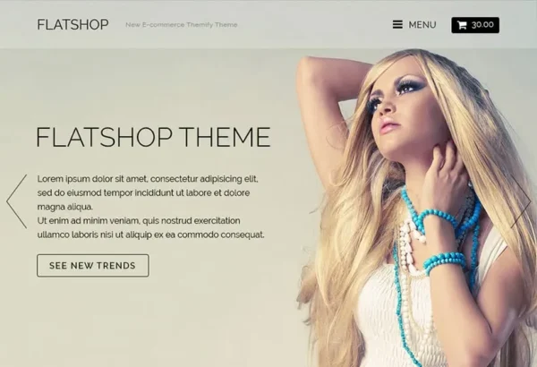 Flatshop - Parallax WooCommerce Theme by Themify