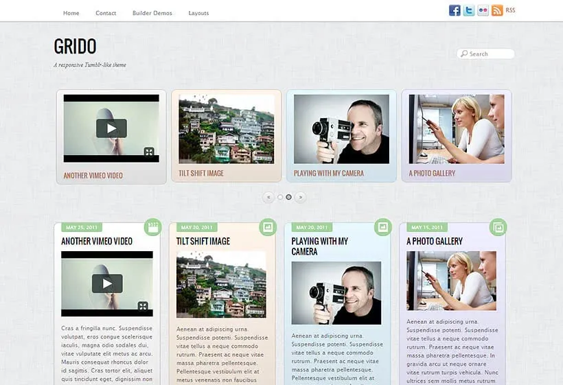 Grido - Responsive Tumblr-style WordPress Theme by Themify